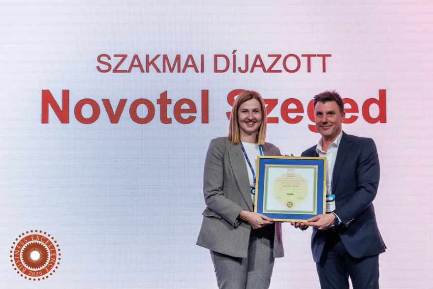 Egymás után másodszor Business Excellence-díjas a Novotel Szeged